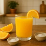 Adrenal cocktail recipe in glass with fresh ingredients